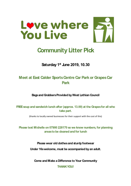 litter pick poster 2019 06